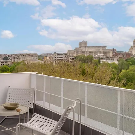 Stunning 2br - Panoramic Views Of Cismigiu Gardens 公寓 *